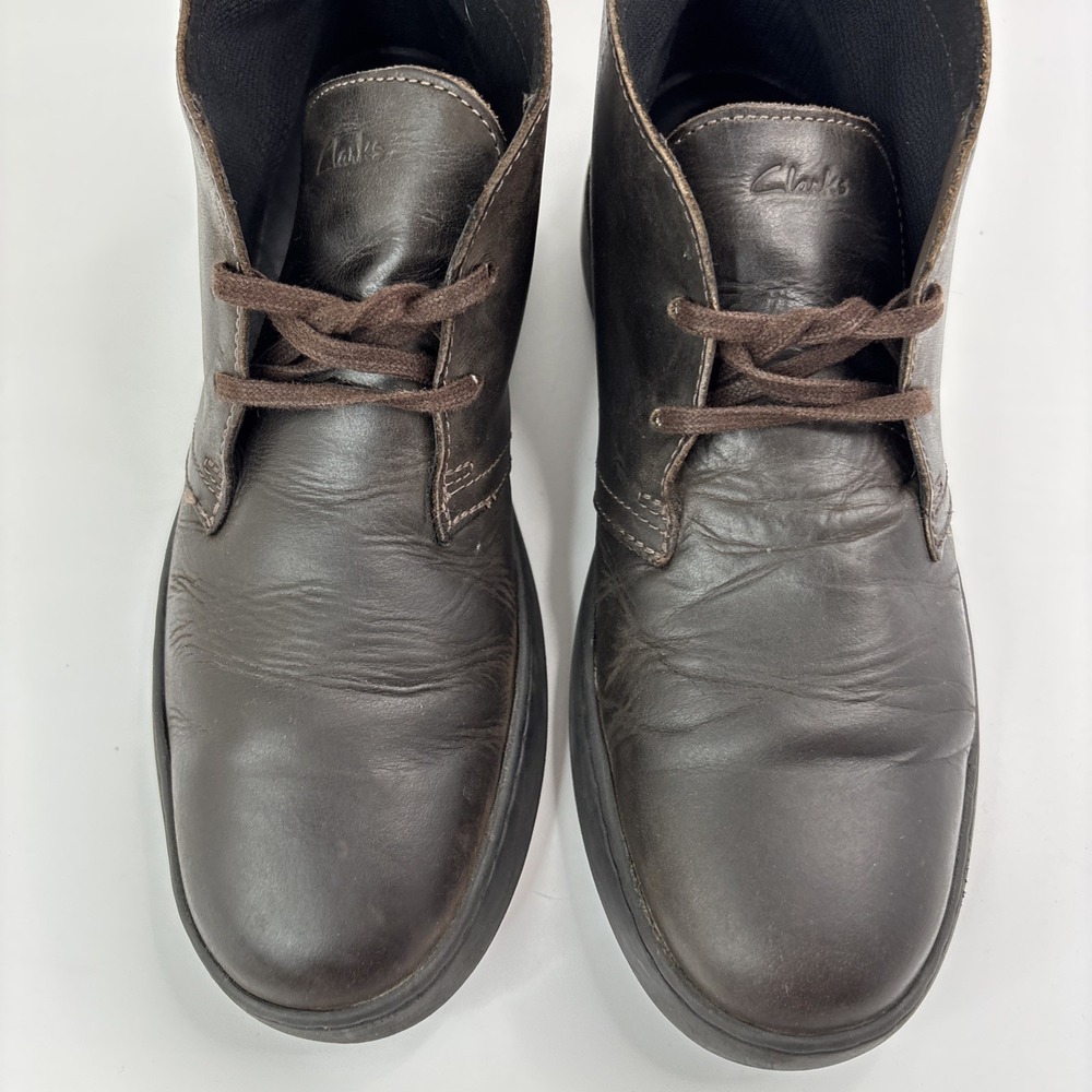 Clarks Court Lite Desert Boot MX-I Comfort Brown Leather Men's Size 9 Chuka